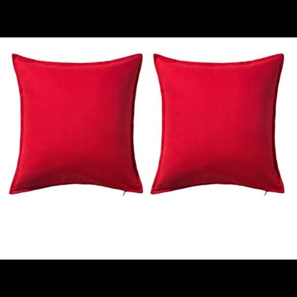 Ikea set of 2 red cushion cover